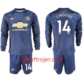 Manchester United Fodboldtrøjer LINGARD 14 Børn 3. sæt 2018/19 Langærmet